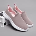 thumbnail image 2 of YOURDIARY Slip on Shoes for Women Breathable Walking Sneakers Black Pink 9, 2 of 9