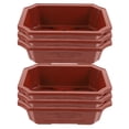 thumbnail image 1 of Miangastore 6pcs Balcony Plant Container Balcony Planter Decorative Small Flower Pots Thickened Flower Planter, 1 of 8