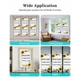 thumbnail image 6 of Window Privacy Film Sunflowers Letter Stained Glass Window Film Decorative Sun Block Window Cover Simple Summer Botanical Floral Beige Window Clings Static Adhesive Sticker for Bathroom 23.6"x78.7", 6 of 7