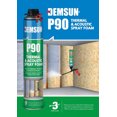 thumbnail image 2 of Demsun P90 Fastcoat Polyurethane Spray Foam Insulation for Heat Insulation & Acoustic Spray 12 Pcs, 2 of 5