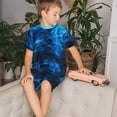 thumbnail image 4 of Balery Wolf Conjunto de Pijama Infantil de Manga Corta con Estampado – Ropa de Dormir de Algodón Suave-3X-Large, 4 of 6