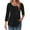 Black, variant on Clothing Items Women's Long Sleeve Basic Shirts 3/4 Length Sleeve Womens Tops Crewneck Summer Blouses 2025 Pleated Front Tunic Tops Tee Shirt Floral Print Clothes Fashion Basic Casual