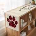 thumbnail image 6 of Table Runners 70 Inches Long Dress Scarves, Buffalo Plaid Paw Farmhouse Coffee/Dining/Kitchen Table Decor, Holiday Table Runner, Cute Cats Pets Pawprints Farmhouse Retro 13x70 Inch, 6 of 9