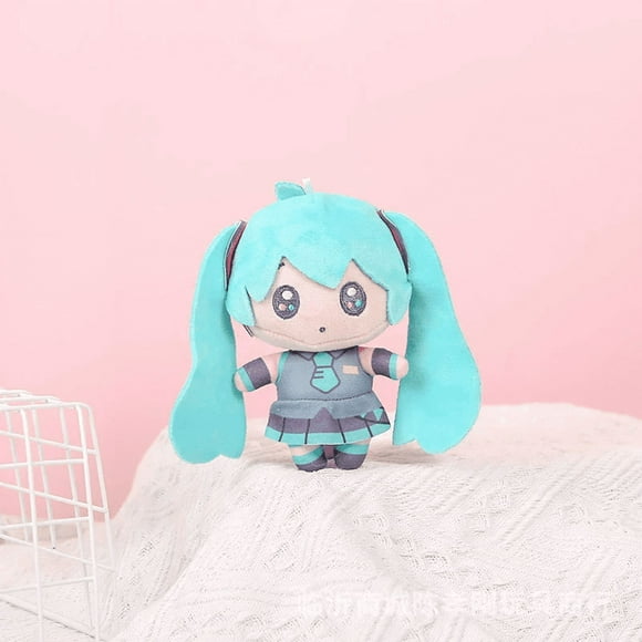 Anime Hatsune Miku Plush Toy KAITO MEIKO Luka Kagamine Rin Len Figure Stuffed Doll Kawaii Q Version Keychain Bag Pendant Gift14c