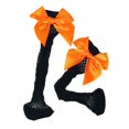 thumbnail image 3 of Chaussettes Résille pour Femmes Chaussettes Hautes en Maille Bas de Mode avec Noeud en Satin, 3 of 3