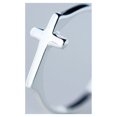 thumbnail image 5 of Simple Cross Sterling Silver Open Statement Rings Finger Band for Women, 5 of 6