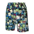 thumbnail image 5 of Alien Invader Zim Gir Men's Beach Shorts Swim Trunks Casual Quick Dry Board Shorts Swimwear with Mesh Lined and Pockets, 5 of 8