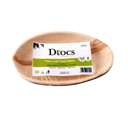 Majolica Leaf Plate - Dtocs Natural Palm Leaf 7