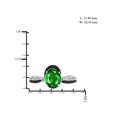 thumbnail image 4 of 4 3/4 Carat T.G.W. Chrome Diopside And Black & White Diamond Accent Sterling Silver 3-Piece Jewelry set, 4 of 7