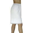 thumbnail image 2 of Underworks Cotton Knit Snip-A-Length Pettipants Culotte Slip Bloomers Split Skirt, 2 of 5