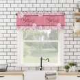 thumbnail image 4 of Mother''s Day Flowers Valance Curtains for Kitchen Windows Mother''s Day Spring Pink Floral Blossom Curtain Valances Decor Short Rod Pocket Window Treatment Drapes for Kitchen Bedroom 54x18in, 4 of 5