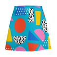 thumbnail image 6 of Mini Skirt for women Memphis Retro A-line Skirt Geometric Colorful Aesthetic Casual Skirts Woman Cut, 6 of 7