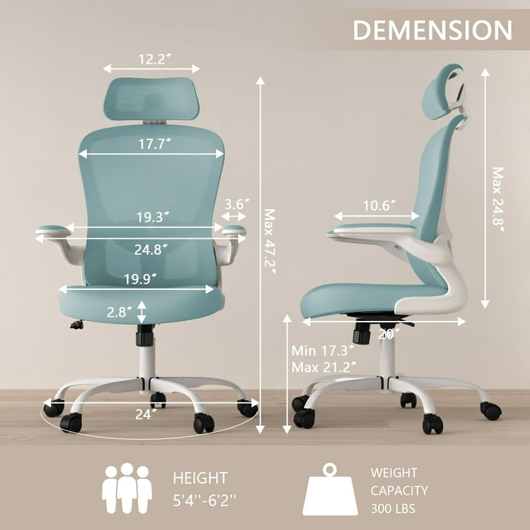 Lioncin Office Chair, High Back Ergonomic Desk Chair, Breathable