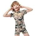 thumbnail image 4 of Himiko Toga Boys Rash Guard Set 2 Piece Swimsuits Short Sleeve Bathing Suits with Trunks, 4 of 7