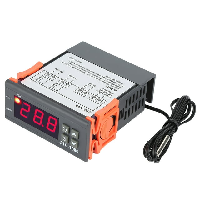 Digital Temperature Controller Temp Sensor Electric Thermostat Control 110-220V