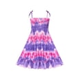 thumbnail image 1 of Girls Dress Tie Dye Ruffle Flare Beach Summer Bohemian 6 Years, 1 of 1