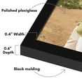 thumbnail image 4 of Americanflat 12x18 Poster Frame with Polished Plexiglass Streamline Collection Thin Border Wall - Black, 4 of 6