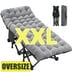 (XXL) A Black cot with gray mattress