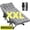 (XXL) A Black cot with gray mattress, variant on MOPHOTO XL 75" Portable Folding Bed for Adults, Rollaway Guest Bed Sleeping Cot with Pearl Mattress, Heavy Duty Outdoor Camping Cot