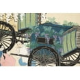 thumbnail image 2 of Sekka, Kamisaka 24x17 White Modern Wood Framed Museum Art Print Titled - Wagon from Momoyogusa, 2 of 4