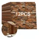 thumbnail image 1 of Pegatinas De Pared De Ladrillo Autoadhesivas 3d 12 Piezas, 1 of 6