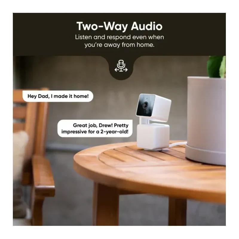 General Cam Pan v3 1080p Wireless Smart Home Security Camera with Motion Tracking for Baby & Pet, Color Night Vision, 2-Way Audio