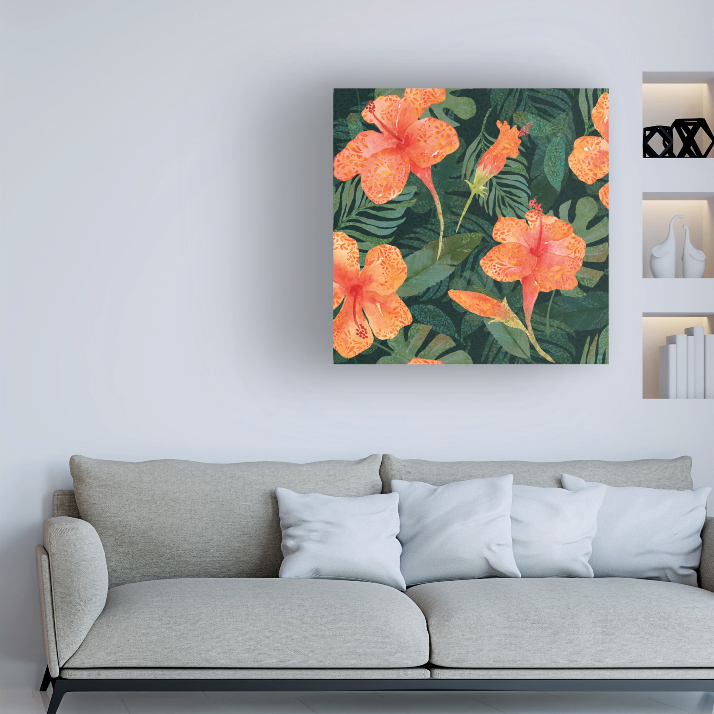 Yachal Design 'Tropical Blossoms 300' Canvas Art