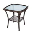 thumbnail image 2 of JP OUTDOOR Coffee Table, Hand-Woven Wicker, 2 of 5