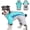 Turquoise, variant on Dog Winter Coat, Fullbody Cover Jacket Warm Fleece Dog Snowsuit with Harness Built in, Waterproof Windproof Puppy Puffer Onesie, 4-Legged Reflective Dogs Vest Turtleneck Cold Weather Coat