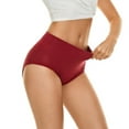 thumbnail image 2 of Valcatch 3 Pack Women's Menstrual Period Underwear Hipster Panties Mid Waist Cotton Postpartum Briefs Four-layer Leak-Proof Underpants, 2 of 7