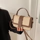 thumbnail image 5 of Bolso de mano de piel sintética para mujer, bandolera de piel, bolso de hombro de moda para mujer, marrón, 5 of 5