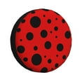 thumbnail image 1 of Fotbe Ladybug Pattern Funda de Llanta de Repuesto con Estampado, Engrosada, Ajuste Universal para Jeep, Remolque, RV, SUV, Camión-17 inch, 1 of 6