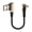 15cm-Side curved USB, variant on USB to Type C Short Cable Fast Charging Technology Heavy Duty Braided Nylon Braided Line Flexible Cord
