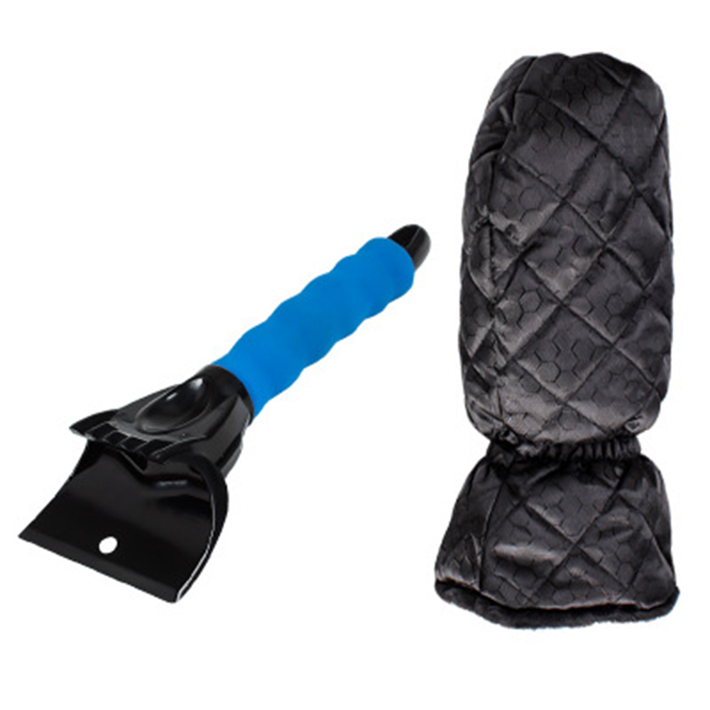 Keeps Hand Warm In Ice And Snow Blue Waterproof Ice Scraper Mitt Free Shipping
