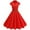 Red, variant on LADIGASU Ladies Women Dress Short Sleeve V-Neck Slim Dress Solid Dresses