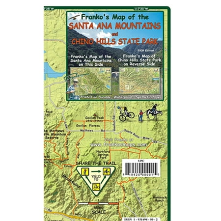 map fml ca santa ana mtns amp chino hills trails walmart com walmart chino hills