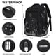 thumbnail image 3 of Mochila LIECDRO negra para hombre con puerto de carga USB de 15.6 pulgadas, 3 of 7