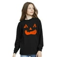 thumbnail image 3 of Awkward Styles Halloween Youth Sweatshirt Girls Boys Orange Jack-O'-Lantern Crewneck Tee for Kids, 3 of 5