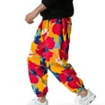 thumbnail image 3 of SWSMCLT Men's Casual Pants Gym Ankle Joggers Jogging Polyester Mid Rise Skinny Trousers Patterned5 Small, 3 of 4