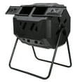 thumbnail image 2 of ZENY Rotating Bin Compost Tumbler Fertilizer Soil Remixing Container 43 GAL, Black, 2 of 14