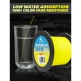 thumbnail image 4 of BLUEWING Braided Fishing Line 8 Strands PE Braid Fishing Lines Thin Diameter & Abrasion Resistant Fishing String for Saltwater Fishing 80LBS 500YD Yellow, 4 of 6