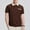 Coffee, variant on COSFO Mens Polo Shirt Collared Short Sleeve Casual Solid Tops Slim with Pocket Pullover Classic T-Shirt