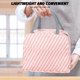 thumbnail image 5 of Bolsa térmica para el almuerzo para mujer, lonchera pequeña para mujer, bolsa de mano congelable, lonchera impermeable para adultos, ideal para la oficina, picnic, playa, entrenamiento, viajes, 5 of 7