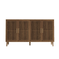 thumbnail image 5 of Tcbosik 4-Door Buffet Sideboard, 63 inch Modern Storage Cabinet, Accent Cabinet with Adjustable Shelves, Coffee Bar Cabinet for Kitchen, Dining Room, Living Room, Walnut, 5 of 7