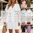 thumbnail image 3 of XuJwPNcy Womens Summer Dresses V Neck Short Sleeve Tshirt Dress Flowy Knee Length Beach Dresses Travel Vacation Outfits, 3 of 7