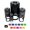 Black, variant on Round Cat Face Side Eye Self-Inking Rubber Stamp Ink Stamper - Blue Ink - Mini 1/2 Inch
