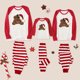thumbnail image 4 of Traje de Navidad cálido para padres e hijos Costura a rayas Ropa para el hogar Pijamas Pantalones de manga larga Conjunto de dos piezas (papá) Fridja  nalpqowj26516, 4 of 7