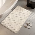 thumbnail image 5 of sruoe Bathroom Rugs, Bath Mat for Bathroom Floor 1pcs, Bath Mats for Bathroom Floor Non Slip Non Skid, Rectangular Polyester Floor Mat for Bath Door Household, Khaki, 5 of 5