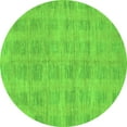 thumbnail image 1 of Ahgly Company Indoor Round Solid Green Modern Area Rugs, 6' Round, 1 of 4