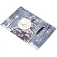 thumbnail image 4 of EREHome Pin de Noël Set de Support de Plaque de Set de 4, Tapis de Table Protecteur 12x18 Pouces, 4 of 5